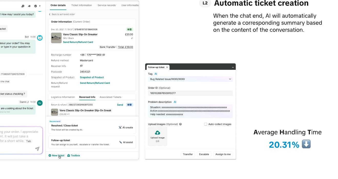 Automatic ticket creation